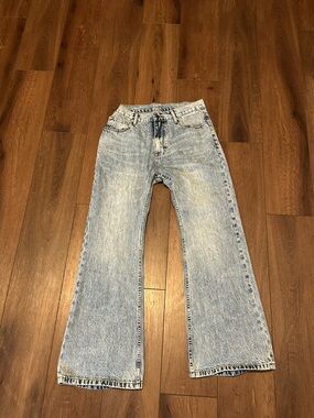 Light Wash Wide Leg Jeans